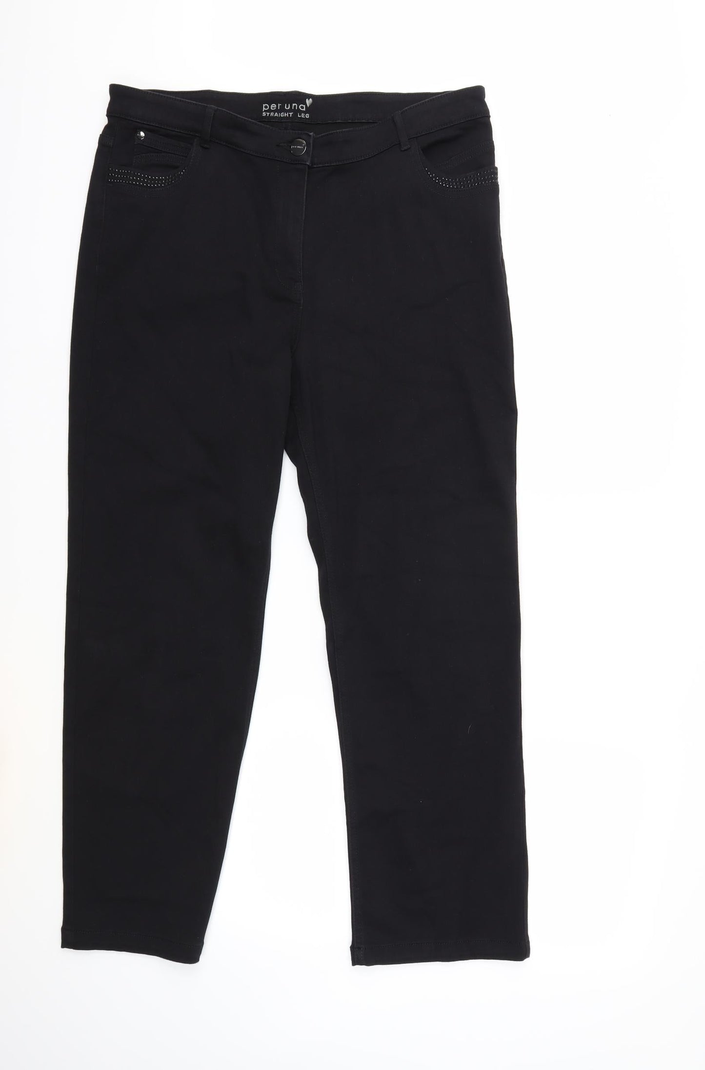 Per Una Womens Black  Denim Skinny Jeans Size 36 in L29 in