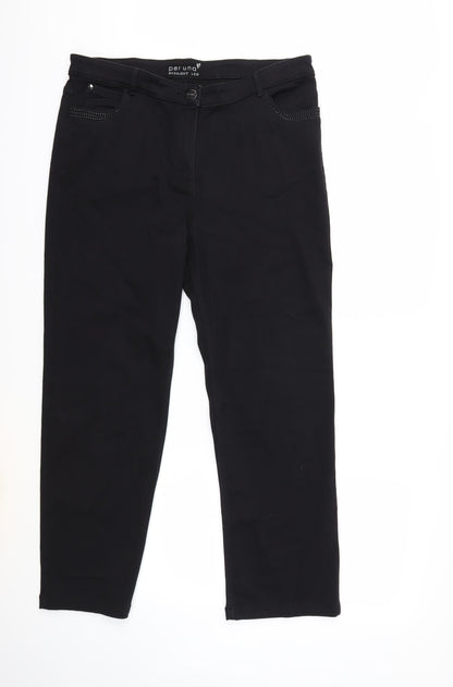 Per Una Womens Black  Denim Skinny Jeans Size 36 in L29 in