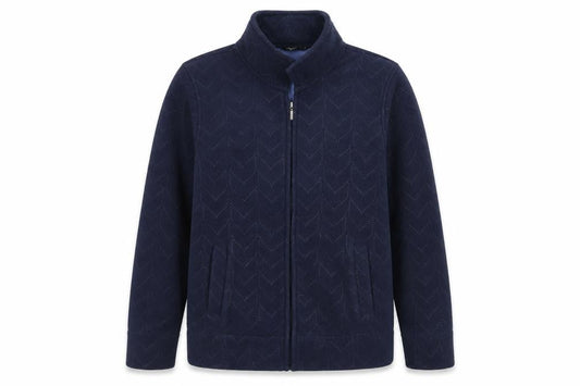 Bonmarché Womens Blue Geometric Jacket Size S