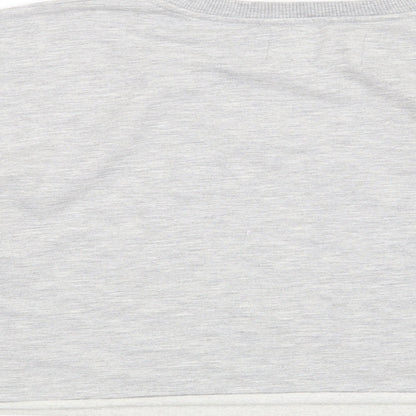 Stradivarius Womens Grey   Henley Sweatshirt Size S  - The 90's made me do it
