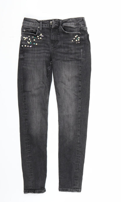 Zara Womens Black   Skinny Jeans Size 4 L25 in