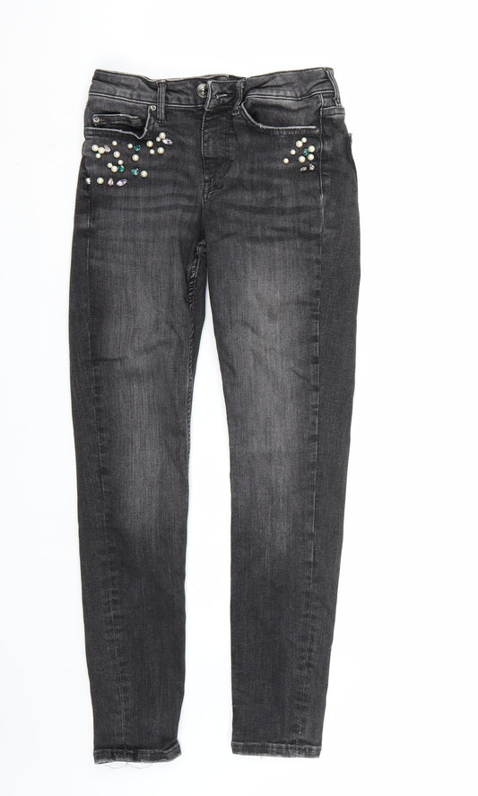 Zara Womens Black   Skinny Jeans Size 4 L25 in