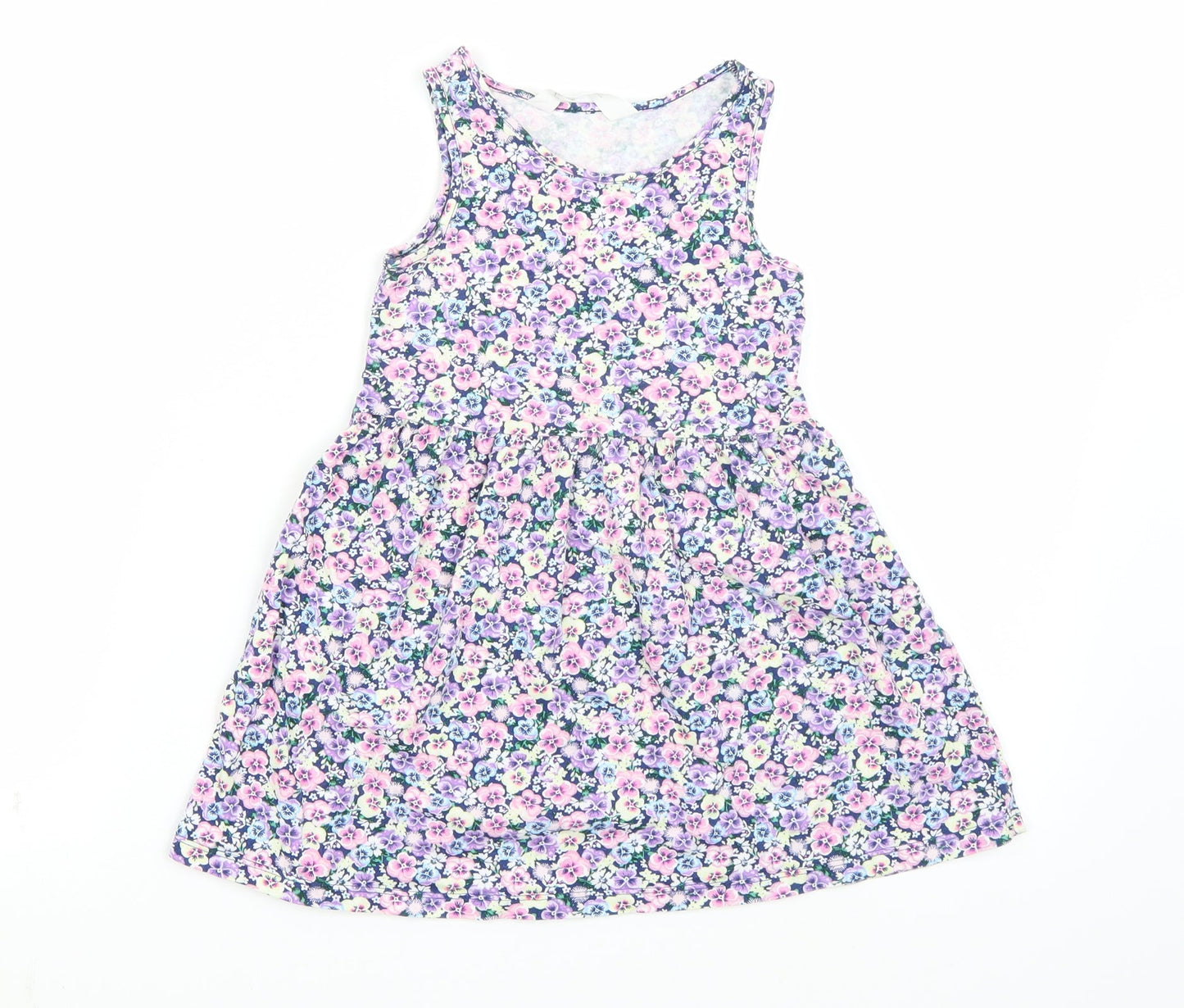 H&M Girls White Floral  A-Line  Size 4 Years