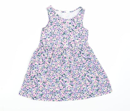 H&M Girls White Floral  A-Line  Size 4 Years