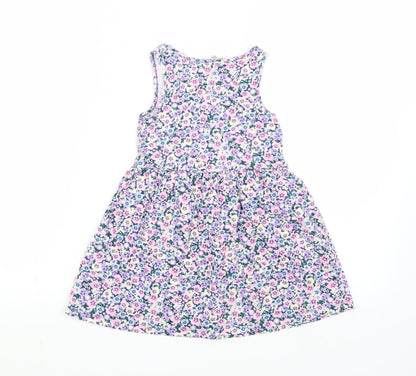 H&M Girls White Floral  A-Line  Size 4 Years