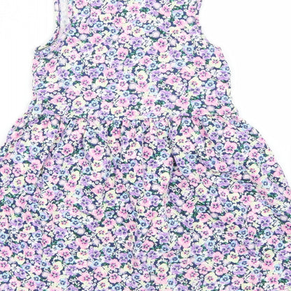 H&M Girls White Floral  A-Line  Size 4 Years