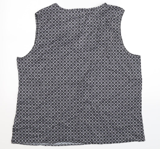 Womens UK Size 2XL Preworn Multicoloured Basic Tank