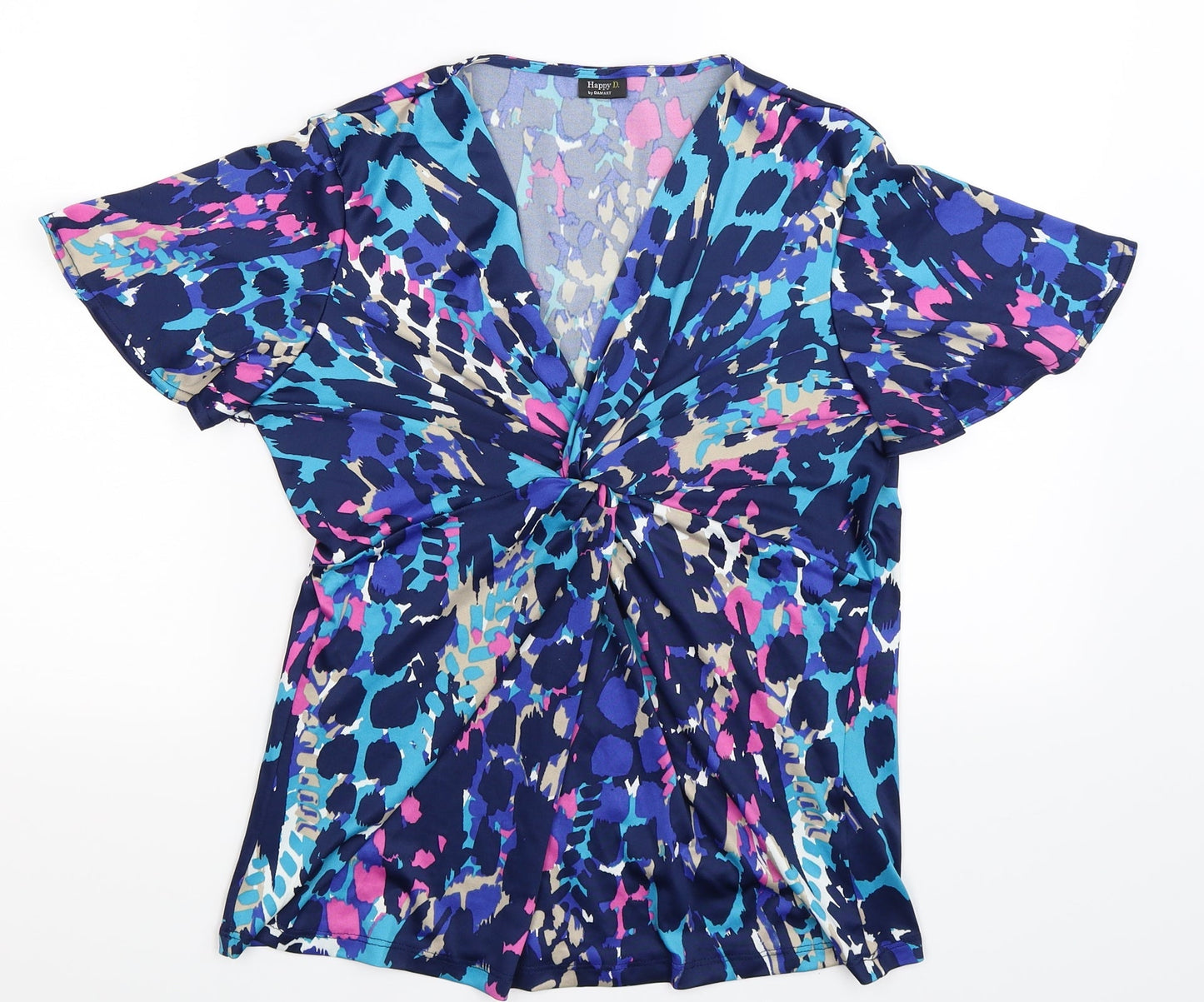 Womens UK Size 12 Damart Multicoloured Basic Blouse