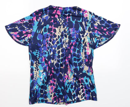 Womens UK Size 12 Damart Multicoloured Basic Blouse