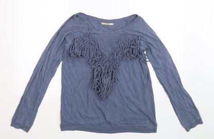 Zara Womens Blue   Pullover Sweatshirt Size M