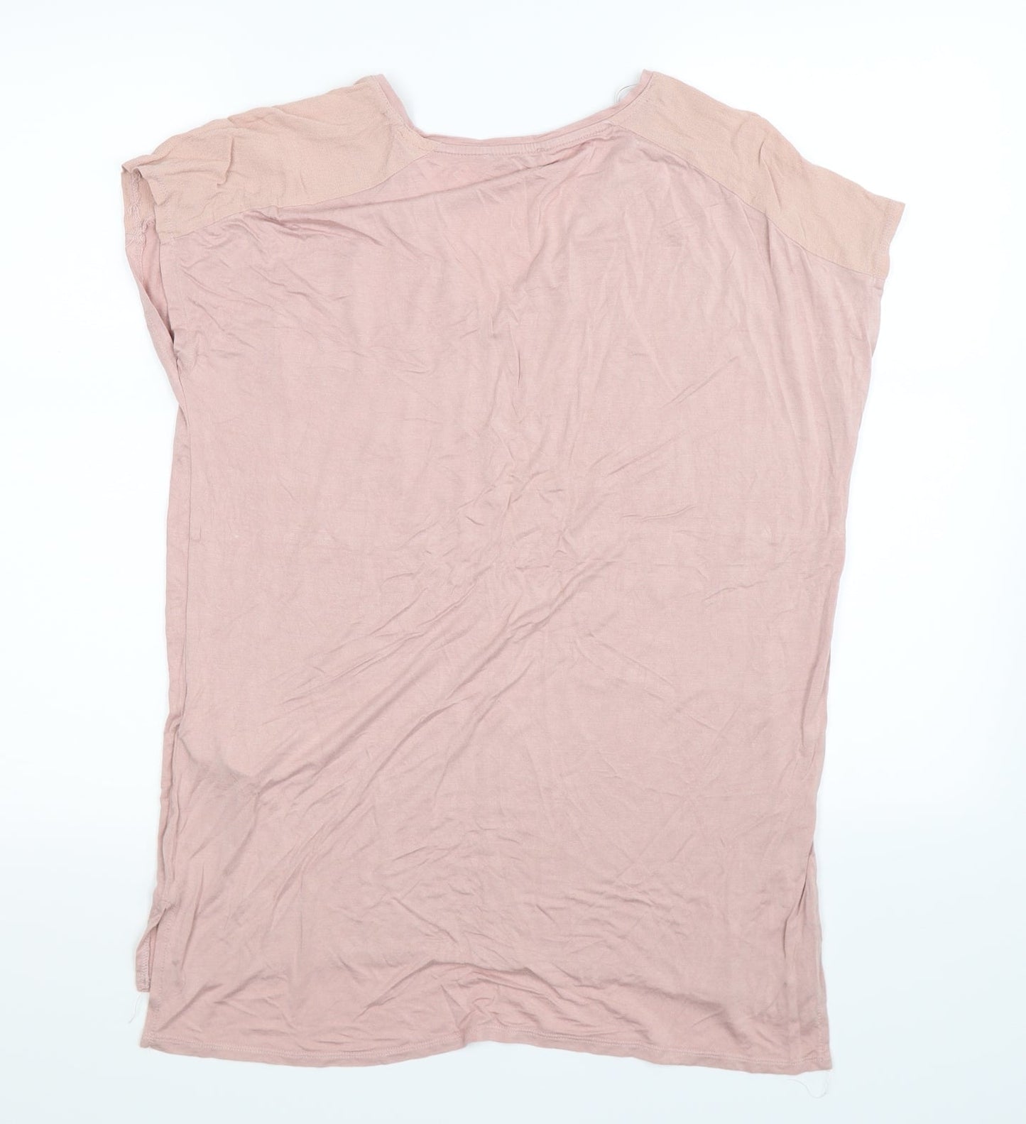 Womens UK Size M Zara Pink Basic Tank