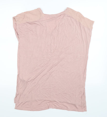 Womens UK Size M Zara Pink Basic Tank