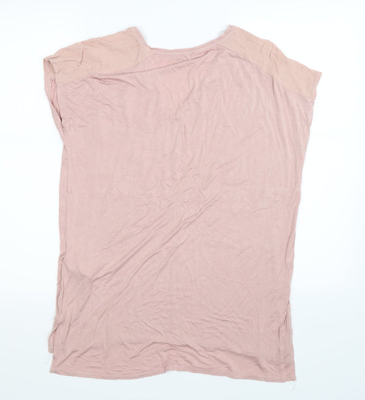 Womens UK Size M Zara Pink Basic Tank