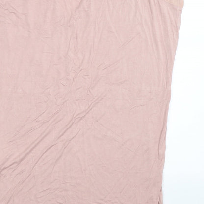 Womens UK Size M Zara Pink Basic Tank