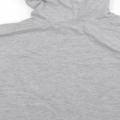 Love Island Womens Grey Striped  Pullover Hoodie Size 12
