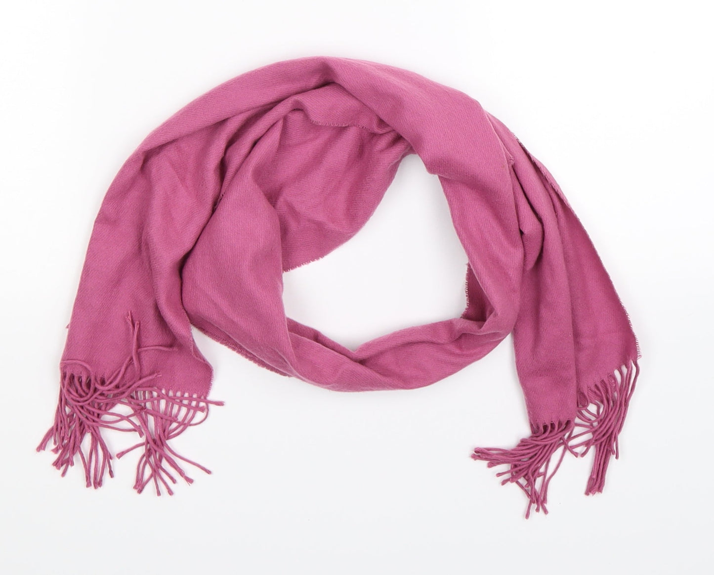 Preworn Womens Pink  Knit  Scarf