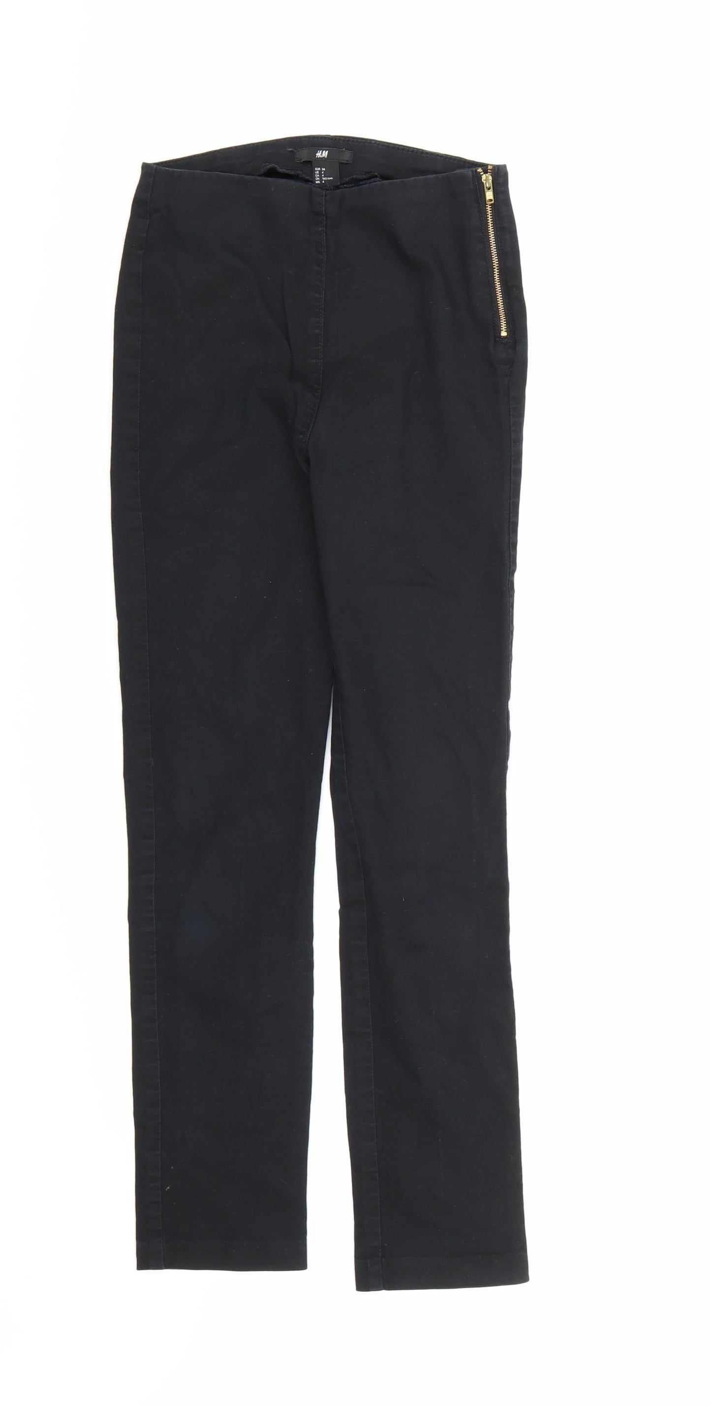 Womens UK Size 6 H&M Regular Fit Skinny Black Jeans