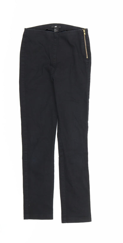 Womens UK Size 6 H&M Regular Fit Skinny Black Jeans