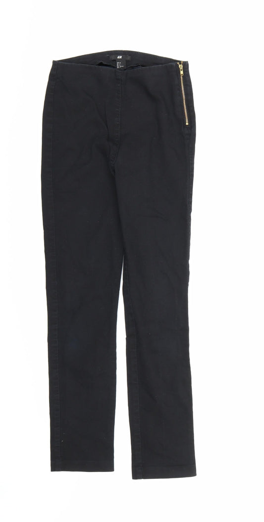 Womens UK Size 6 H&M Regular Fit Skinny Black Jeans