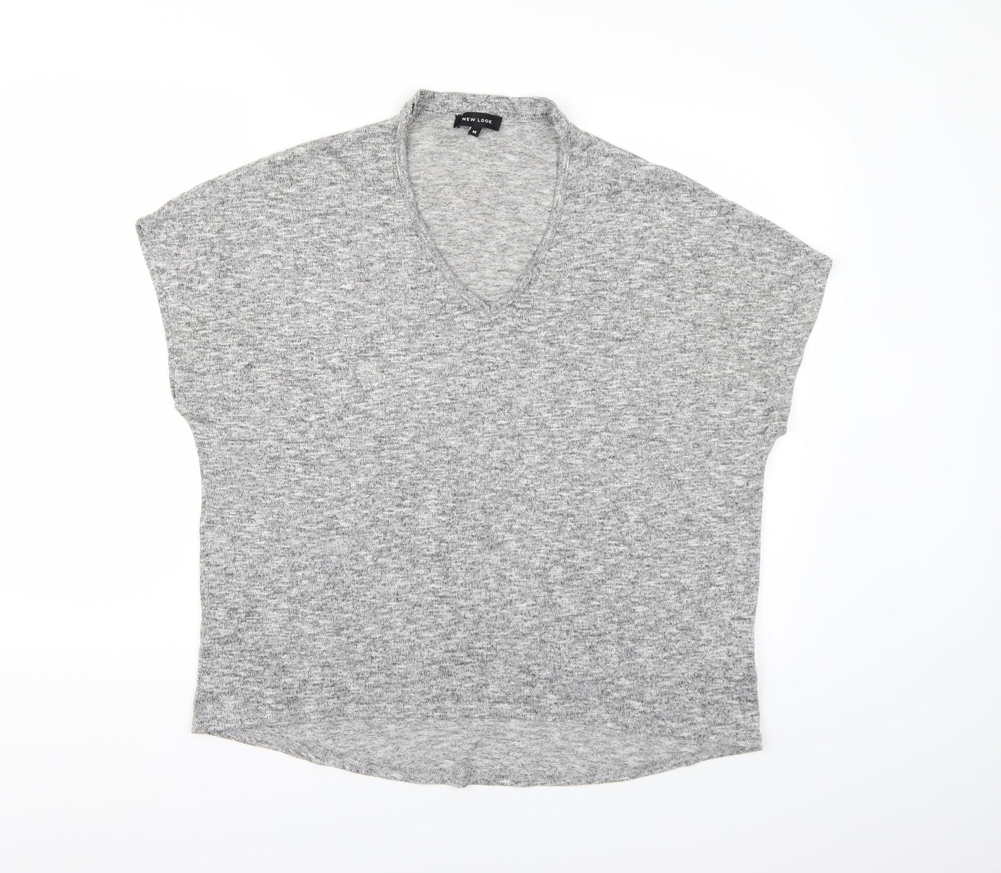 Womens UK Size M New Look Grey Basic T-Shirt
