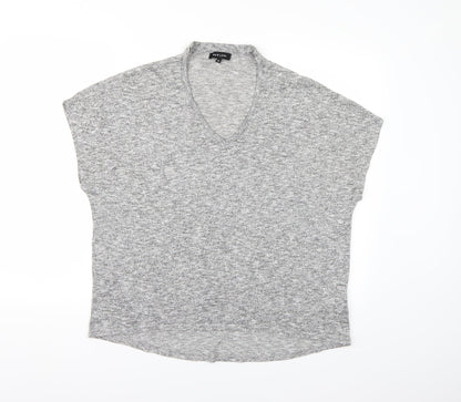 Womens UK Size M New Look Grey Basic T-Shirt
