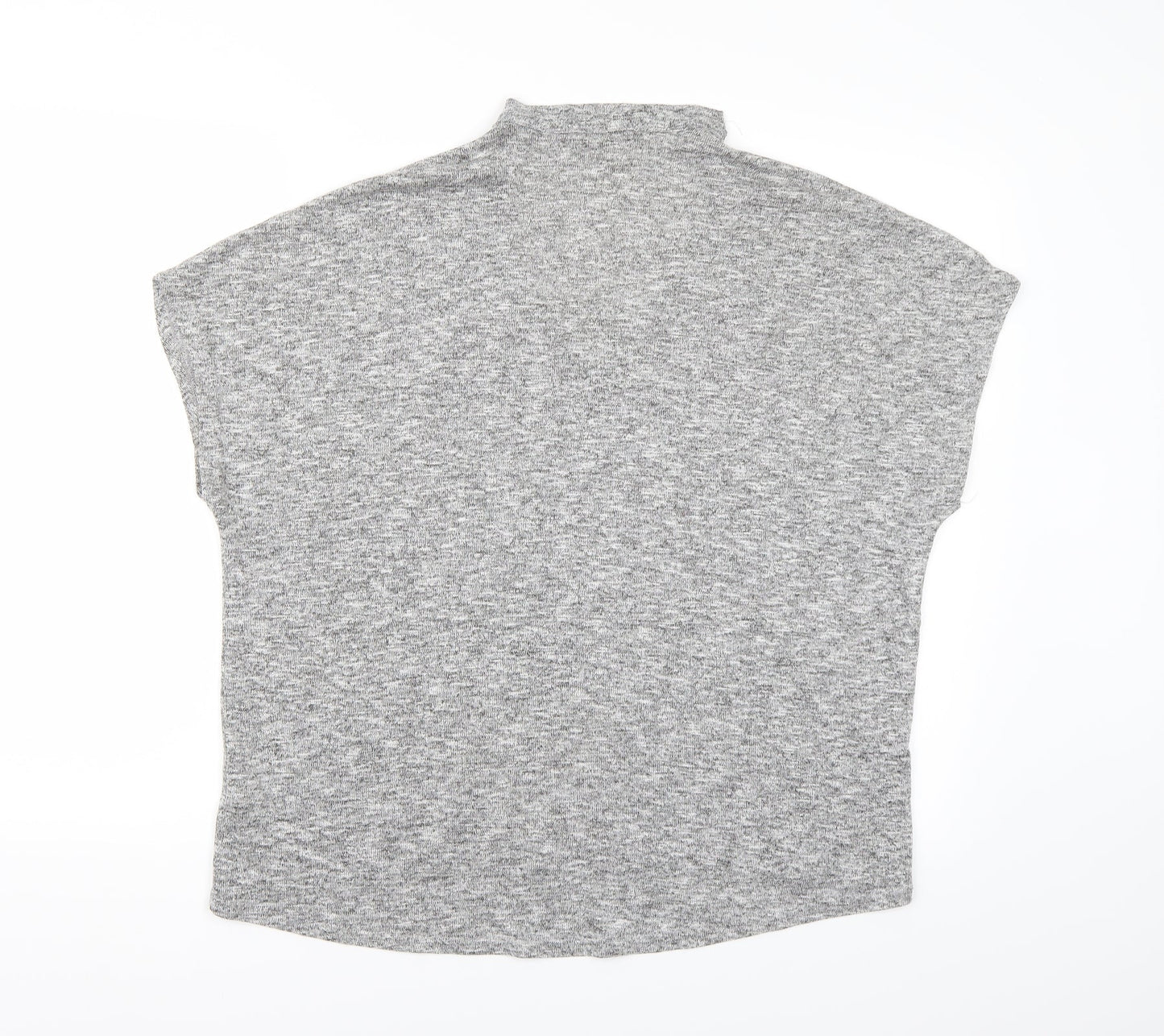 Womens UK Size M New Look Grey Basic T-Shirt