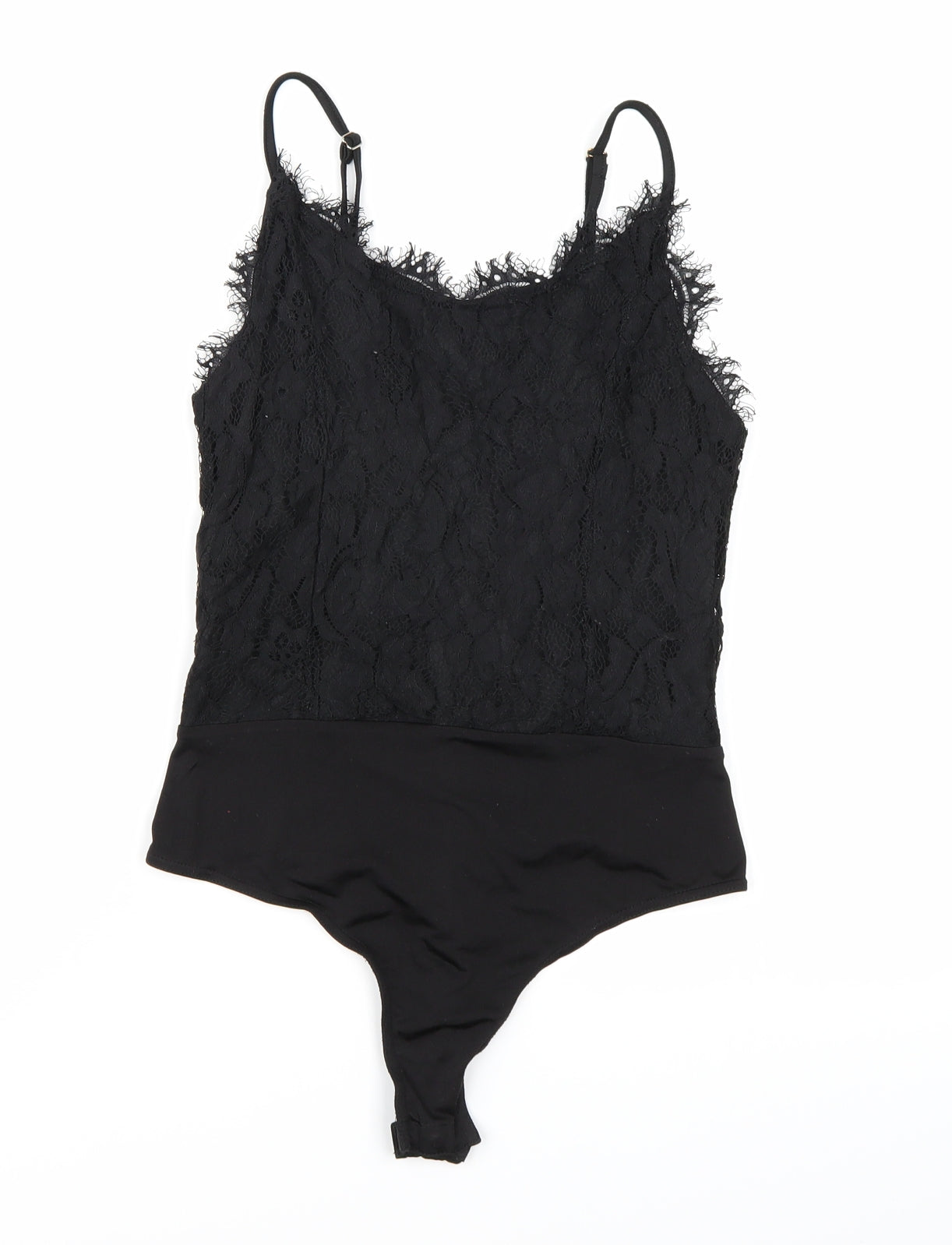 Missguided Womens Black   Bodysuit One-Piece Size 6