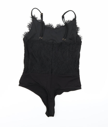 Missguided Womens Black   Bodysuit One-Piece Size 6