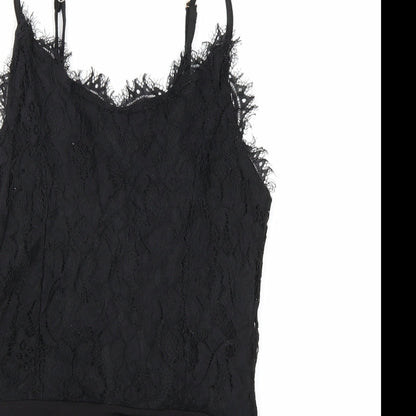 Missguided Womens Black   Bodysuit One-Piece Size 6