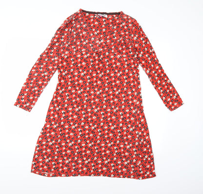 mudd & water Womens Red Floral  A-Line  Size 10