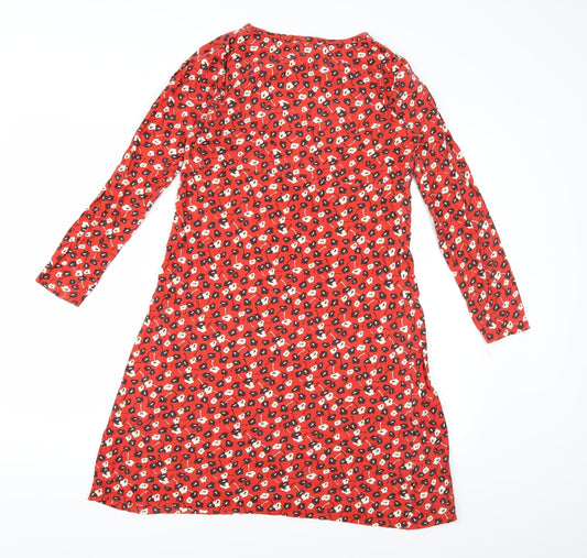 mudd & water Womens Red Floral  A-Line  Size 10