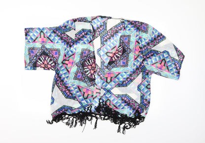 Womens UK Size XS Atmosphere Multicoloured Kimono Blouse
