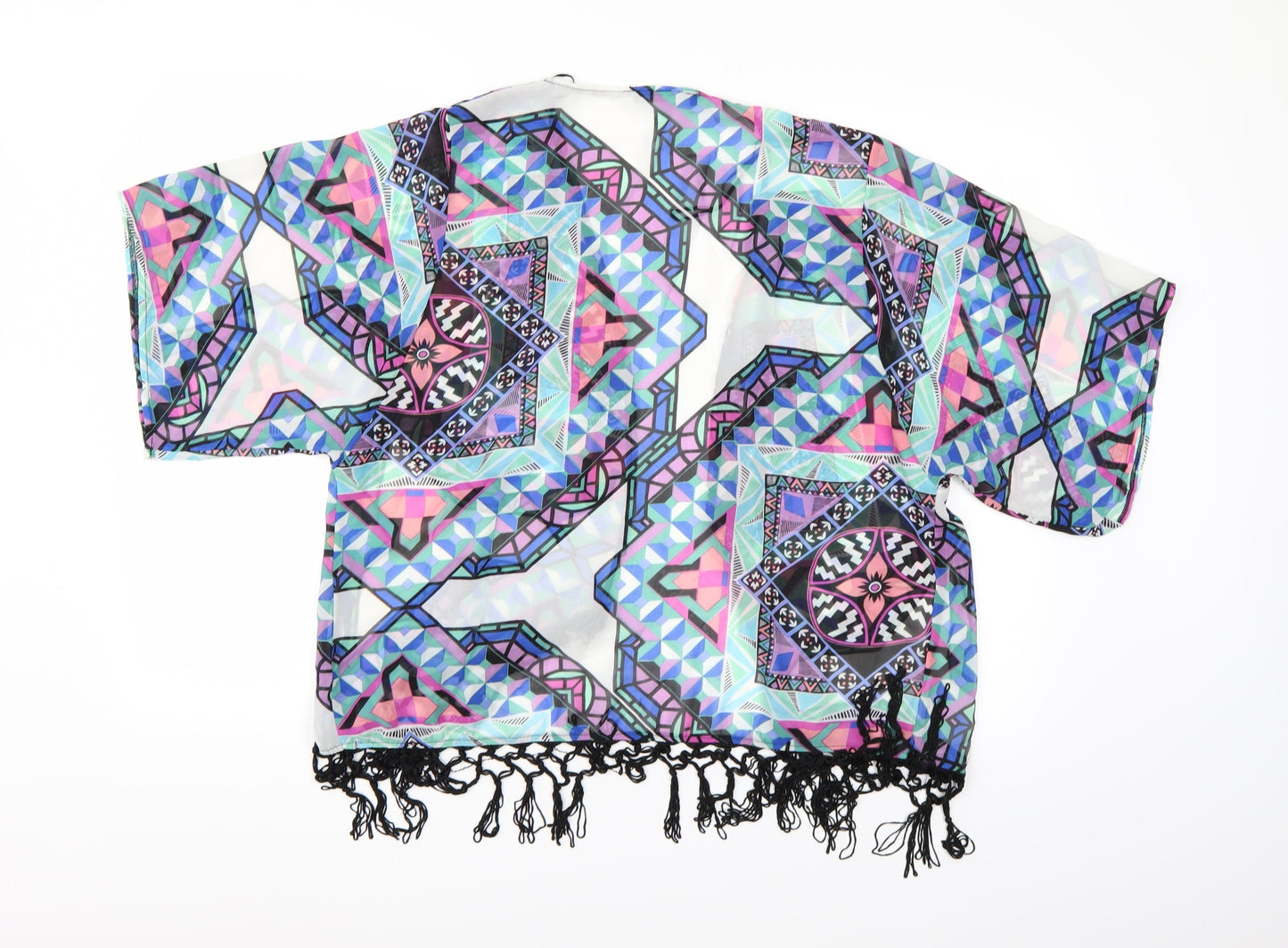 Womens UK Size XS Atmosphere Multicoloured Kimono Blouse