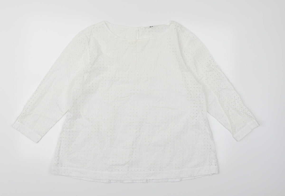Uniqlo Womens White   Basic  Size L