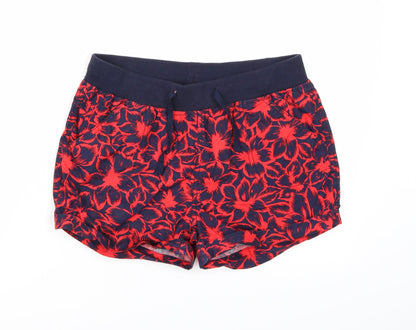 Atmosphere Womens Blue Floral  Sweat Shorts Size 8