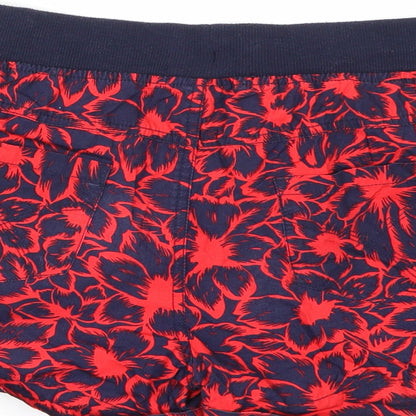 Atmosphere Womens Blue Floral  Sweat Shorts Size 8