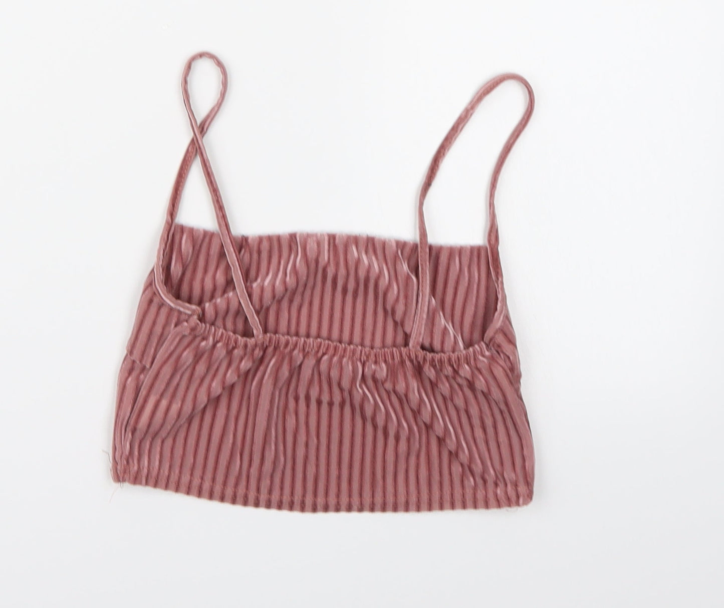 Womens UK Size 6 New Look Pink Cropped Tank