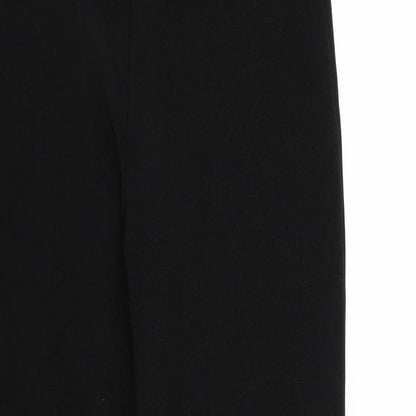 Womens UK Size L Preworn Regular Fit  Black Trousers