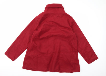 Womens UK Size 16 Gabriella Vicenza Red Pea Coat
