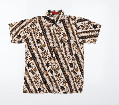 H.A.P Boys Multicoloured Floral  Basic Button-Up Size M
