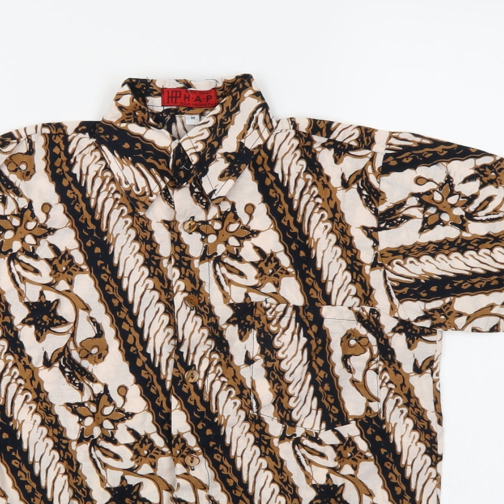 H.A.P Boys Multicoloured Floral  Basic Button-Up Size M