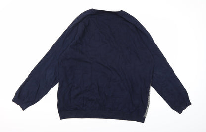 ACW85 Mens Blue  Knit Pullover Jumper Size 2XL