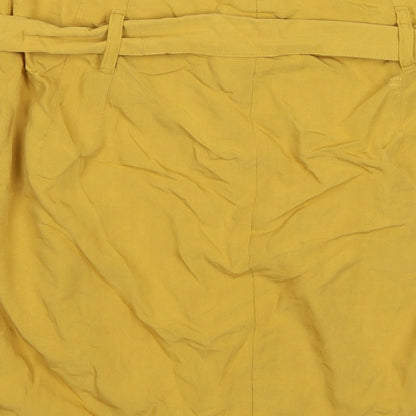 Womens UK Size L Kimchi Blue Peasant Satin Skirt
