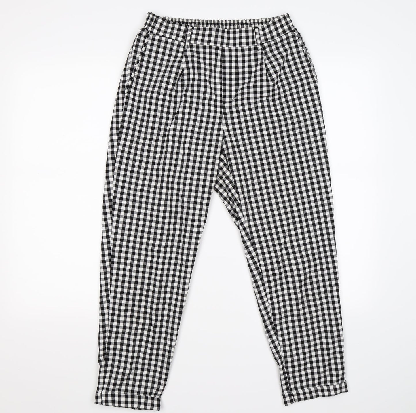 Womens UK Size M Preworn Regular Fit Chino White Trousers