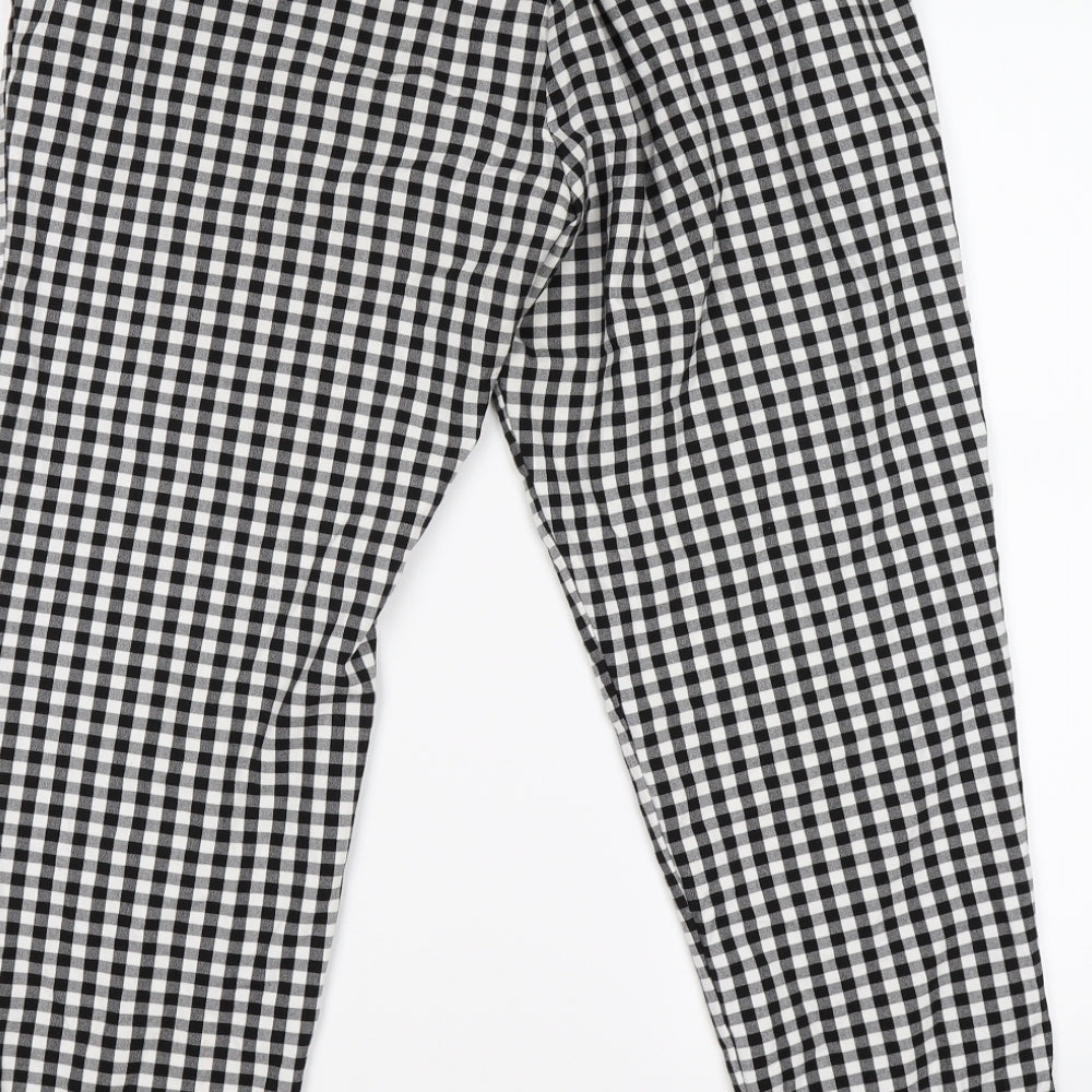 Womens UK Size M Preworn Regular Fit Chino White Trousers
