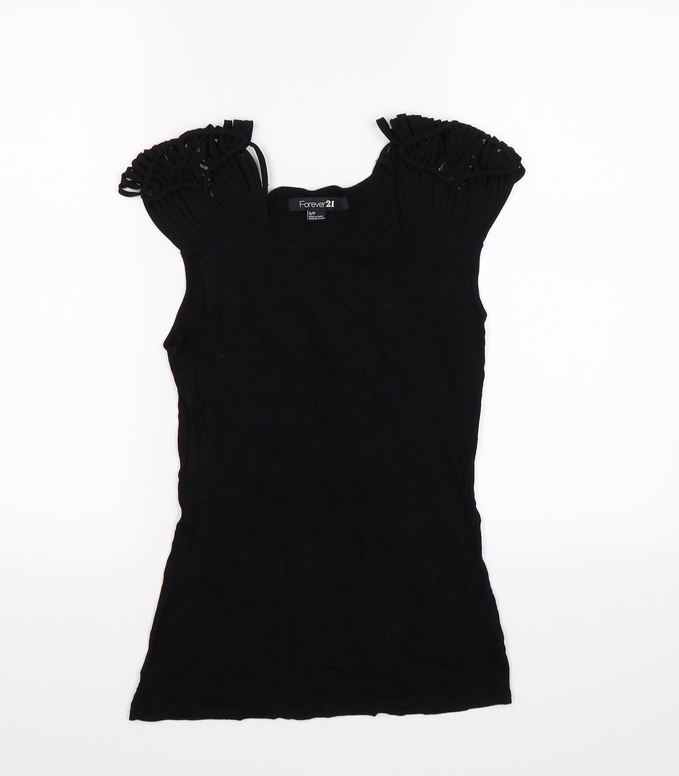 FOREVER 21 Womens Black   Tunic T-Shirt Size S