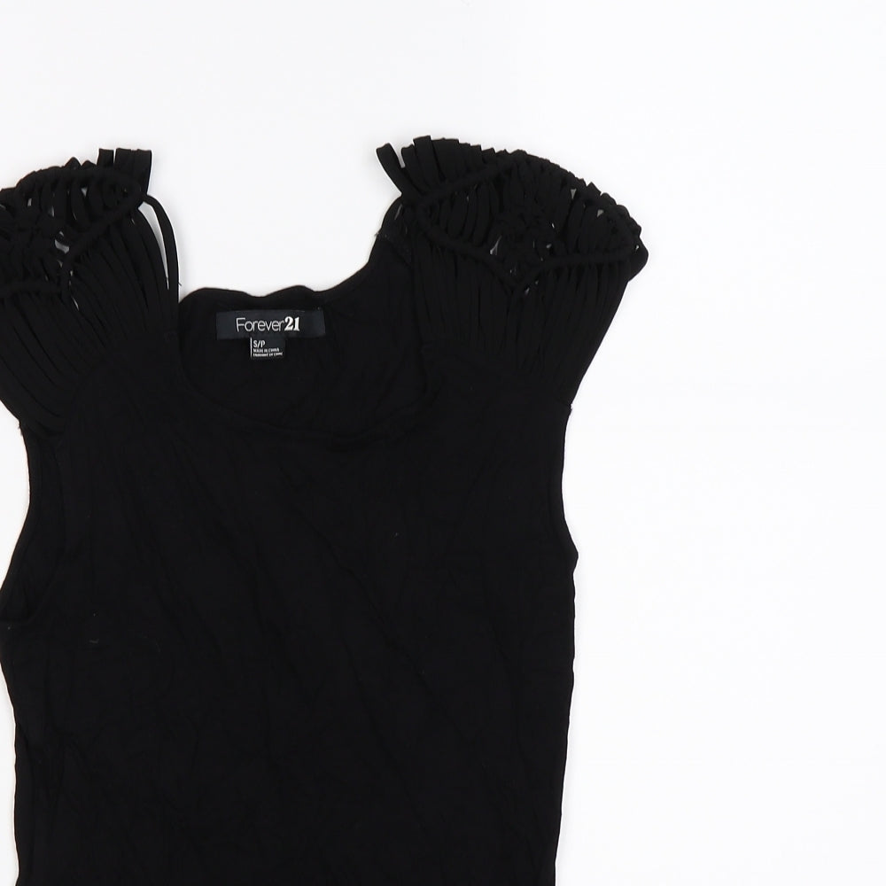 FOREVER 21 Womens Black   Tunic T-Shirt Size S