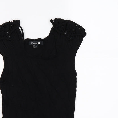 FOREVER 21 Womens Black   Tunic T-Shirt Size S