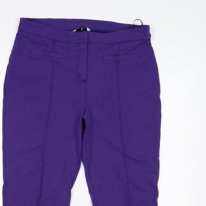 TU Womens Purple   Cropped Trousers Size 14 L25 in