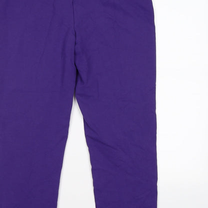 TU Womens Purple   Cropped Trousers Size 14 L25 in